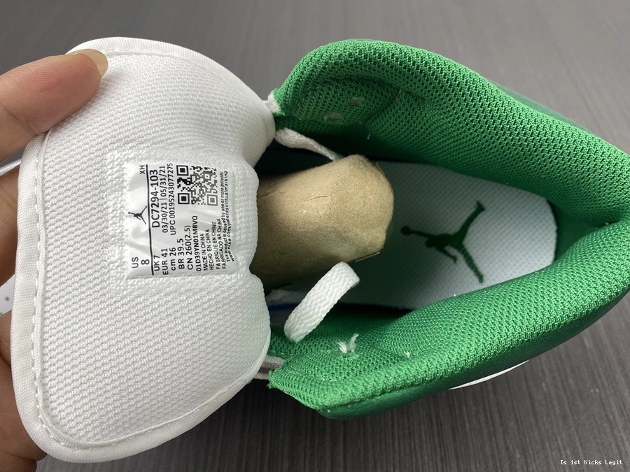 Mid Grey DC7294-103 Green Jordan 1 - 0524